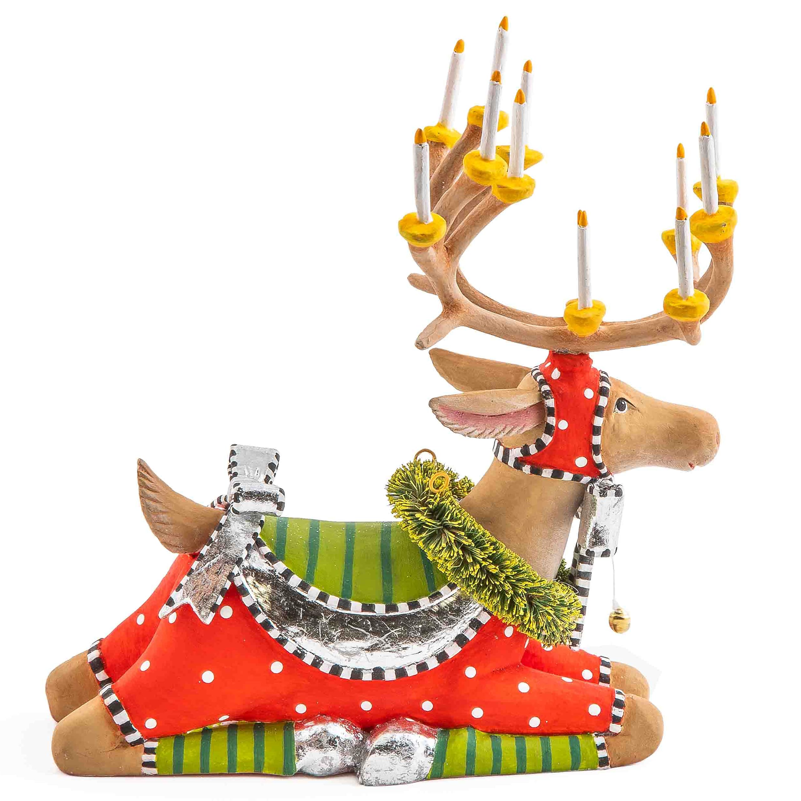 【希少】Patience Brewster ダッシャー トナカイ フィギュア Amazon.com: MACKENZIE-CHILDS Patience Brewster Dash Away Figurine